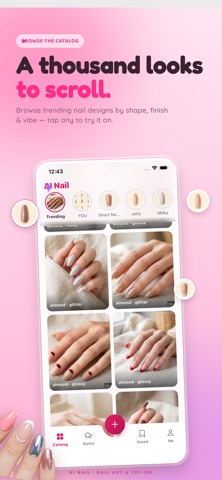 AI Nail: Nail Art & Try-On iPhone screenshot