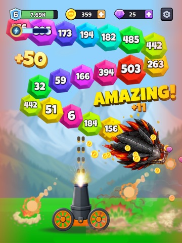 Number Blast: Cannon Shooter iPad screenshot