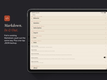 Ink: Notes, Lists & To-Dos iPad screenshot