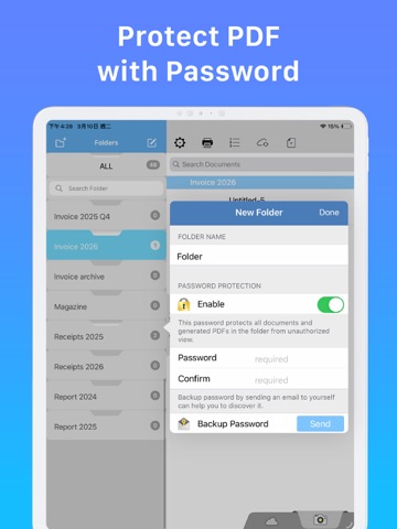 Faster Scan - Fast PDF Scanner iPad screenshot