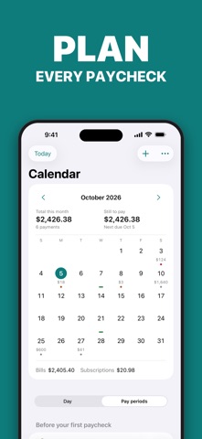 DueBy Budget Planner & Bills screenshot 4