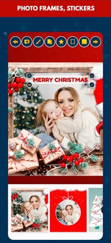Greetings Christmas card maker iPhone screenshot