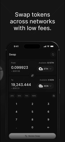 Onyx - XCN Wallet iPhone screenshot