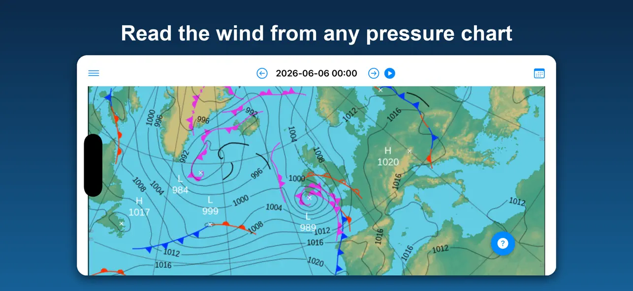 Screenshot #1 pour WindScope,Learn Weather Charts