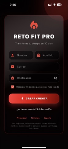 Reto Fit Pro screenshot