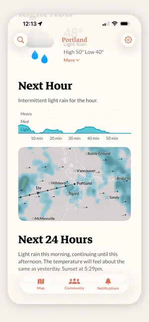 Acme Weather iPhone screenshot 2