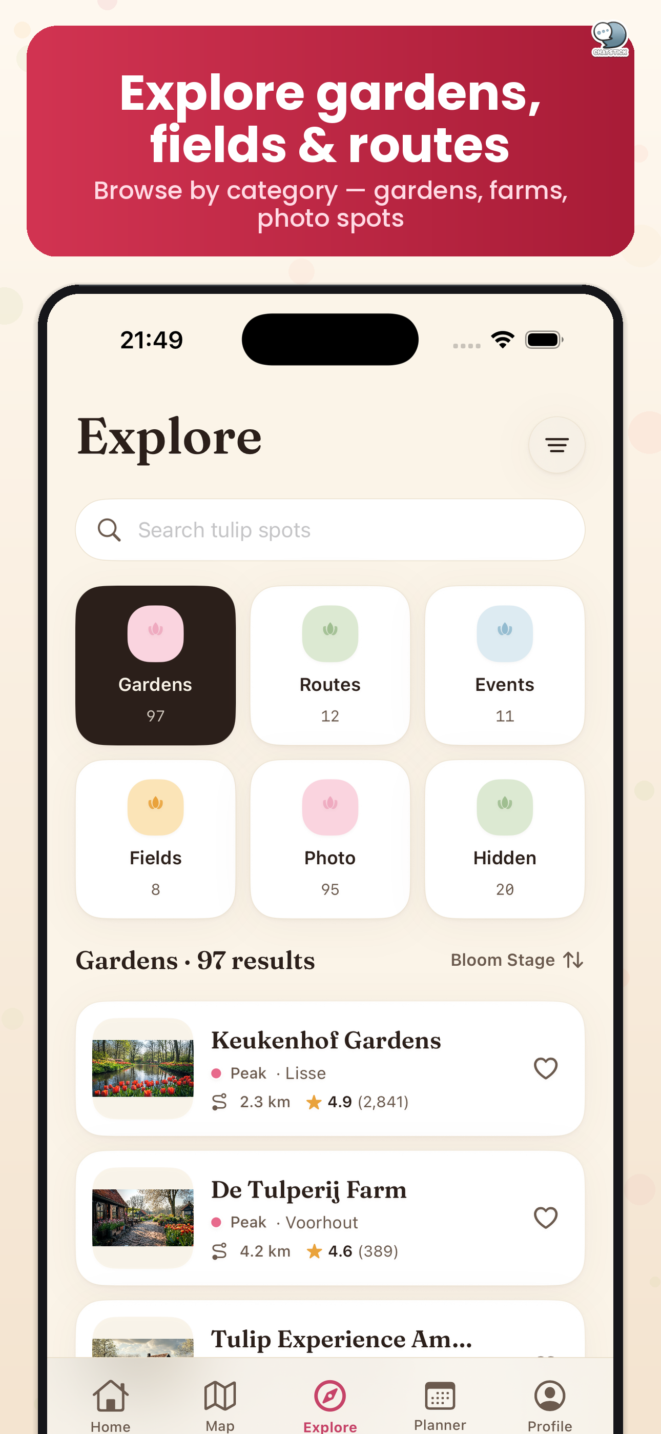 Tulip Trip Planner