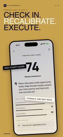 Billionaires AI: Focus Coach screenshot