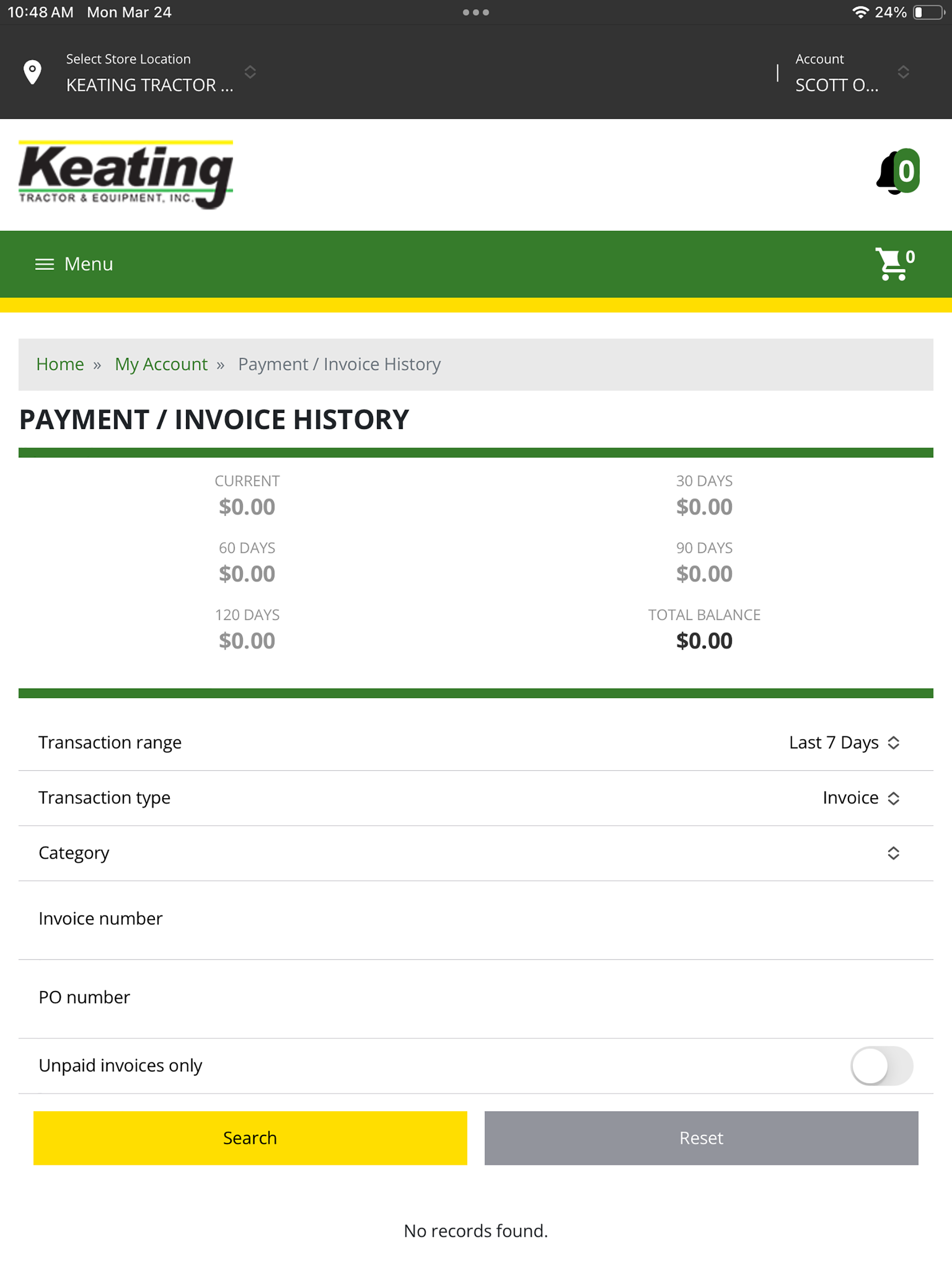 Keating Tractor Portal screenshot 8