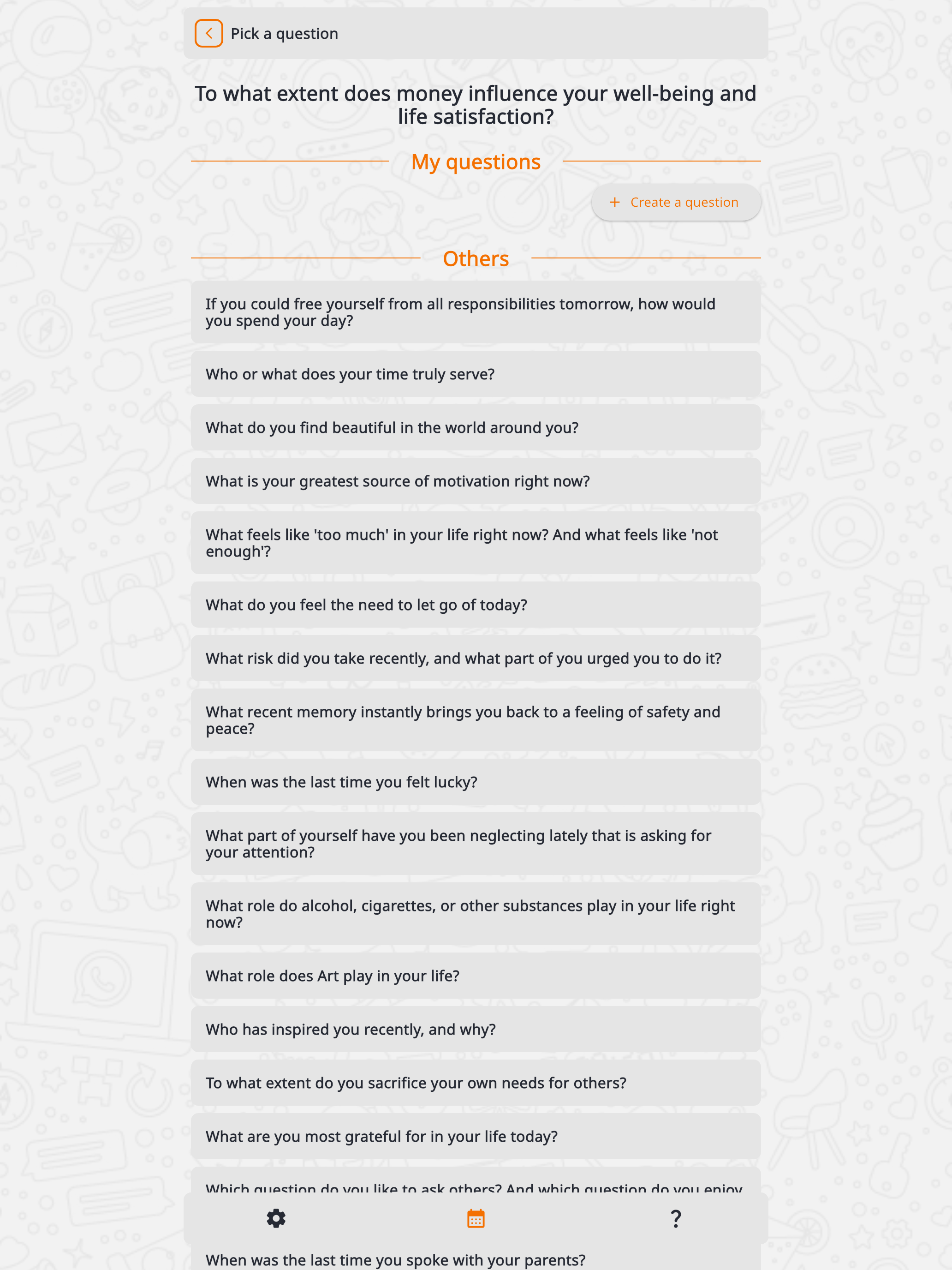 One Question per Day