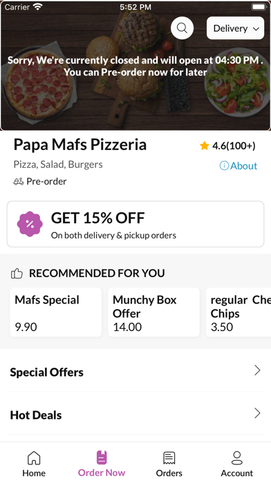 Papa Mafs Pizzeria Screenshot