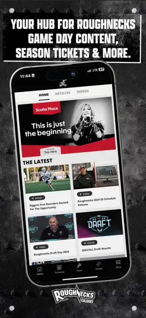 Calgary Roughnecks App screenshot 2