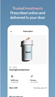 hers: women’s healthcare iphone screenshot 2