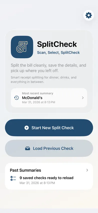 SplitCheck: Scan-Select-Split screenshot 1