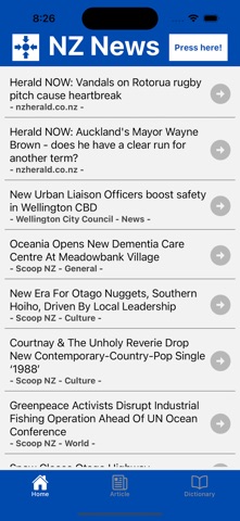 NZ News Feeds screenshot