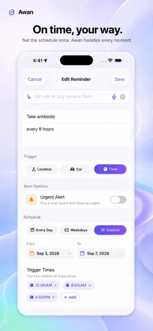 Awan – Smart Reminders screenshot 4