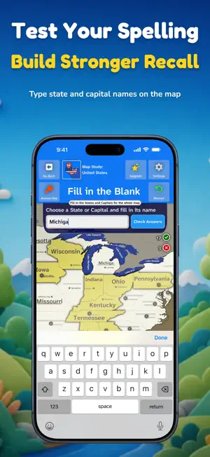 Map Study: United States screenshot 2