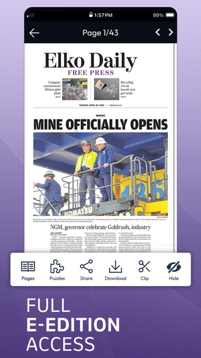 Elko Daily Free Press Screenshot