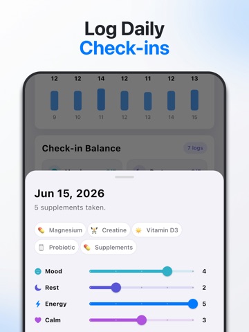 Supplement & Routine Tracker iPad screenshot