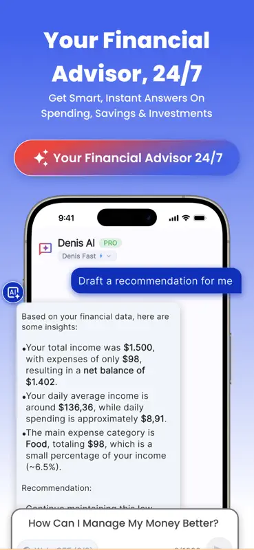 AI Money Manager & Expenses screenshot 4 of 6