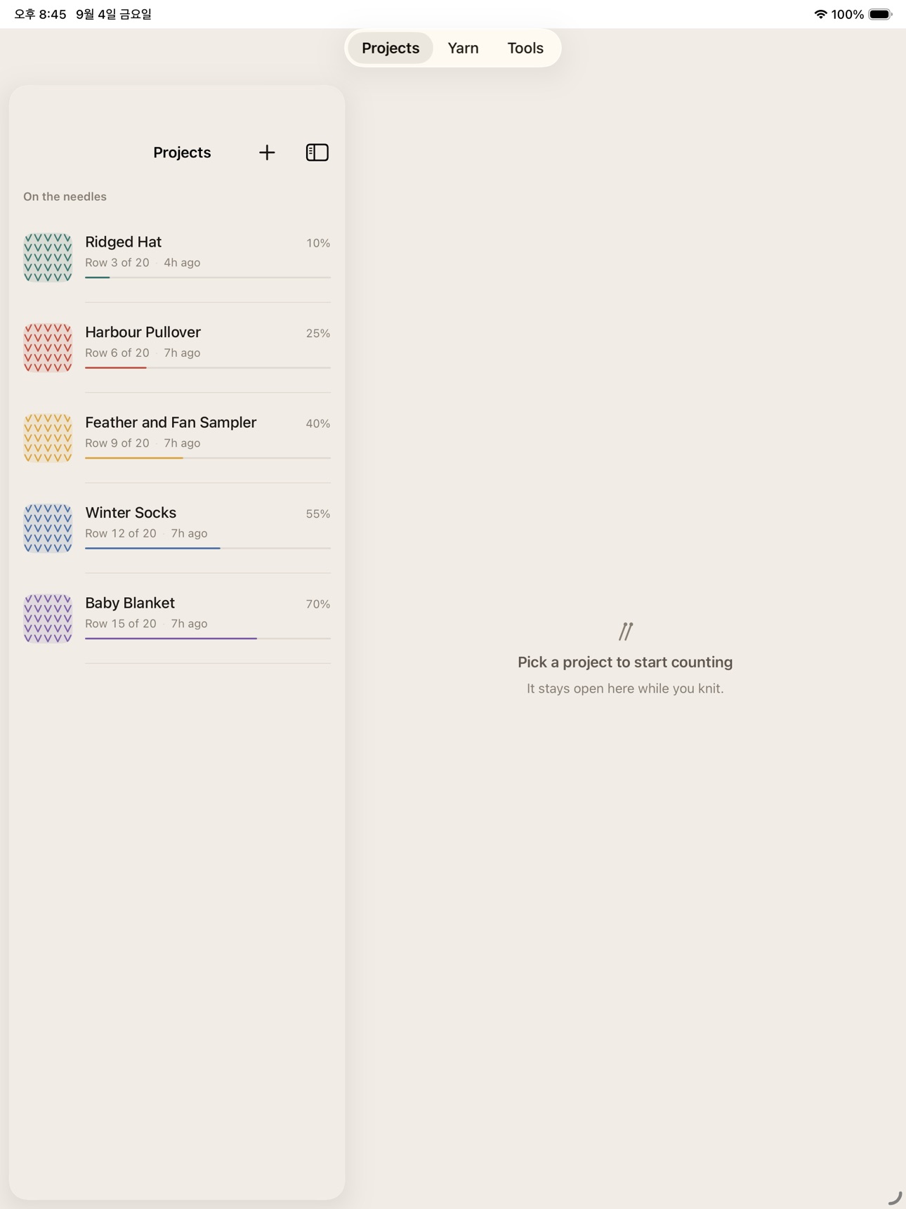 Screenshot 6 of Knitting Row Counter: Purlmark