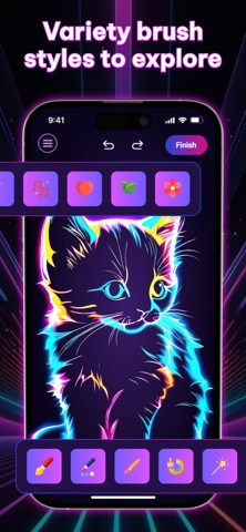 Neon Brush - Doodle Magic Screenshot 5 of 7