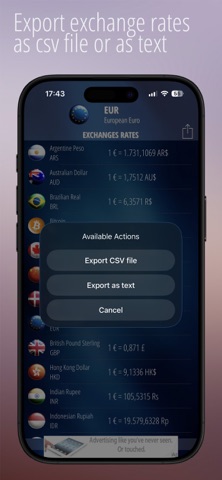 iCurrency! Lite - Converter screenshot