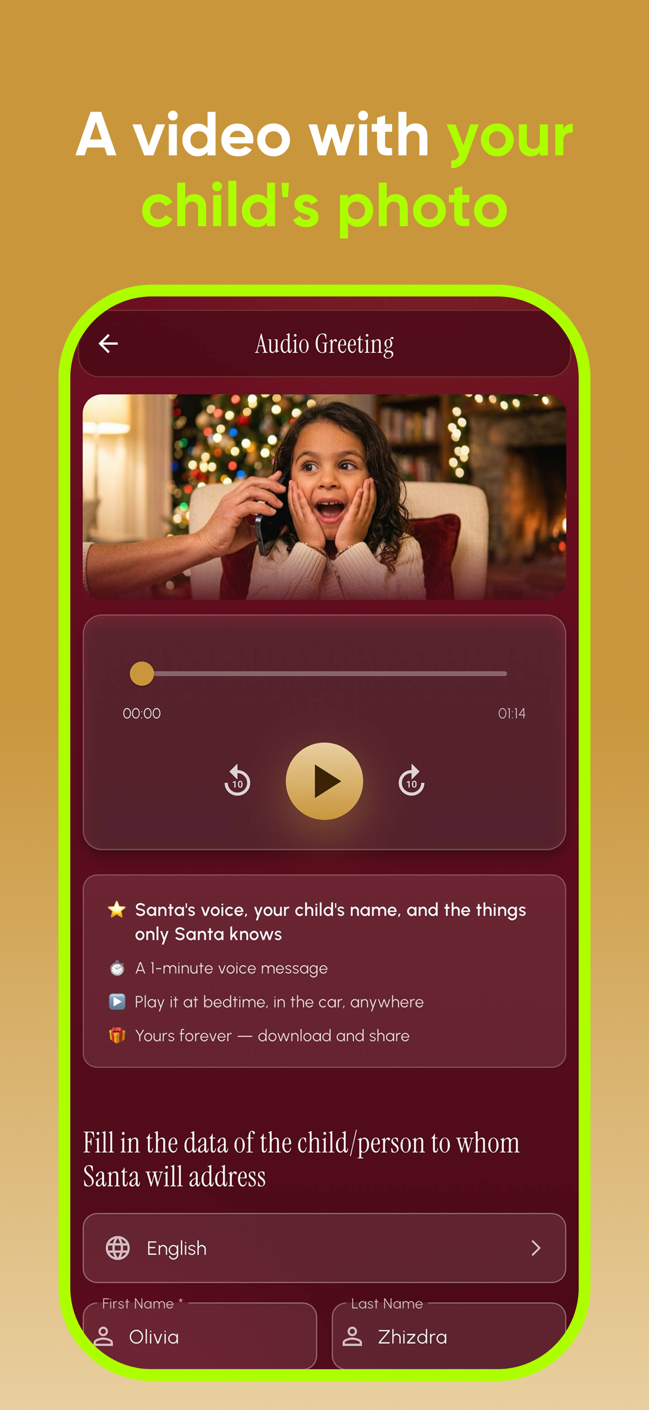 Santa Call: Video & Message screenshot 5