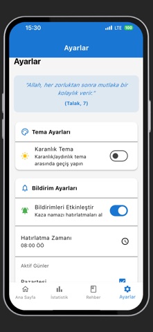 Kaza Namazi Takip iPhone screenshot