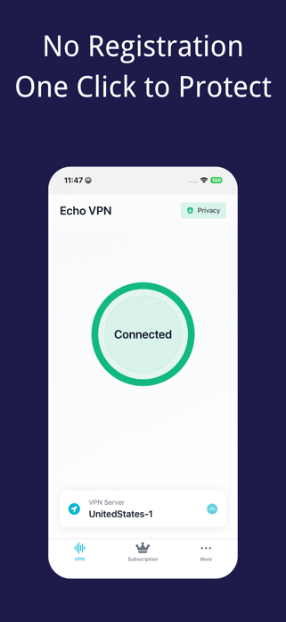 Echo VPN Screenshot 2 of 3