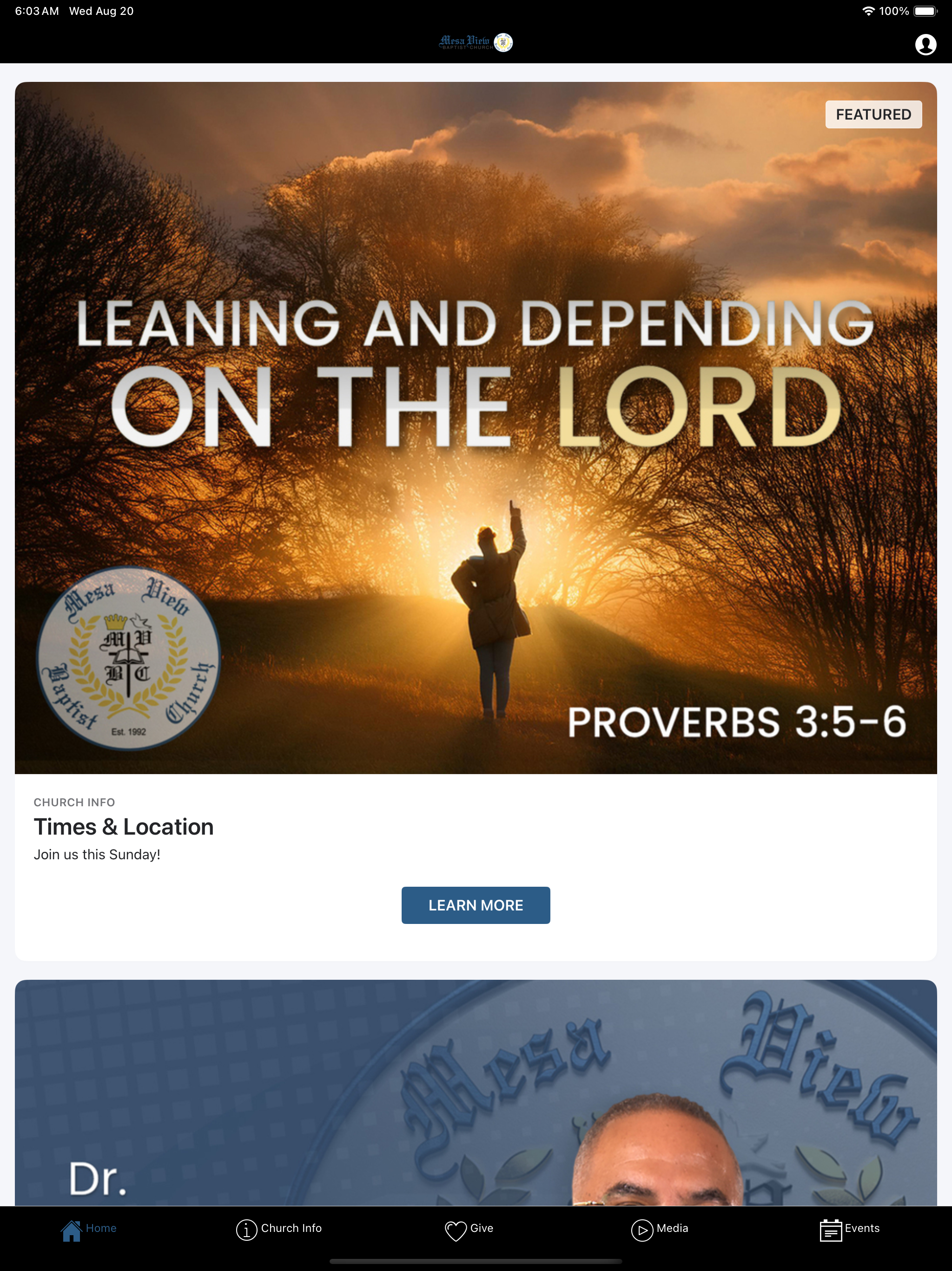 Mesa View Baptist Church screenshot 5