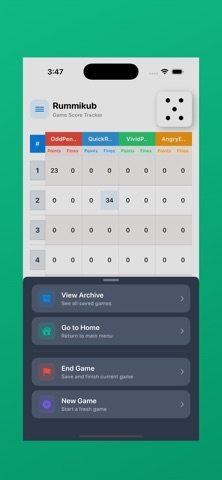 Game Score Tracker App screenshot