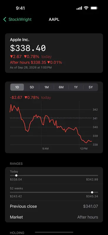StockWright screenshot 2 of 2