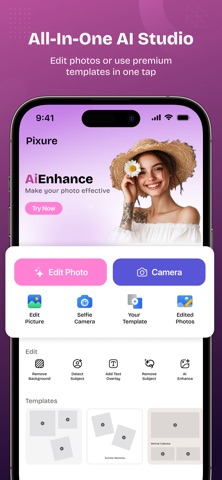 Phota : AI Photo Editor iPhone screenshot