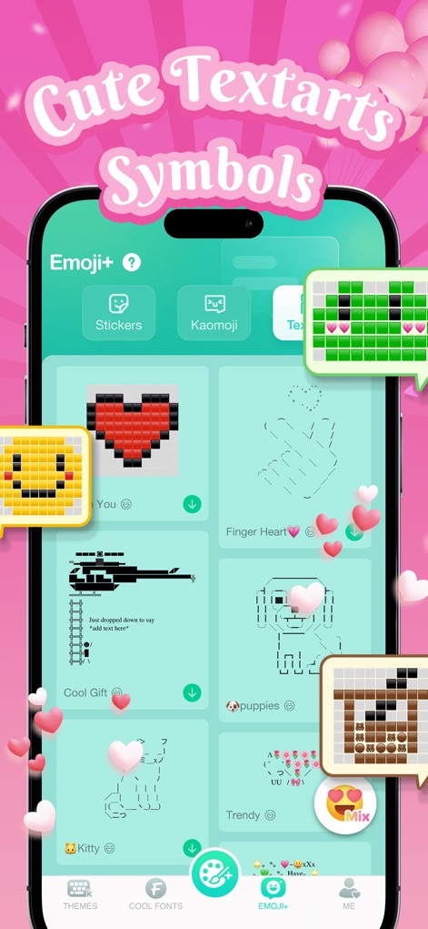 Kika Keyboard: Custom Themes - Creative Text Arts