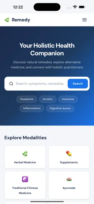 Remedy - Holistic Health screenshot 1