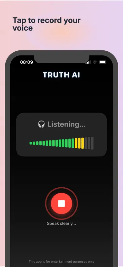 Truth AI: Voice Analyzer screenshot 2