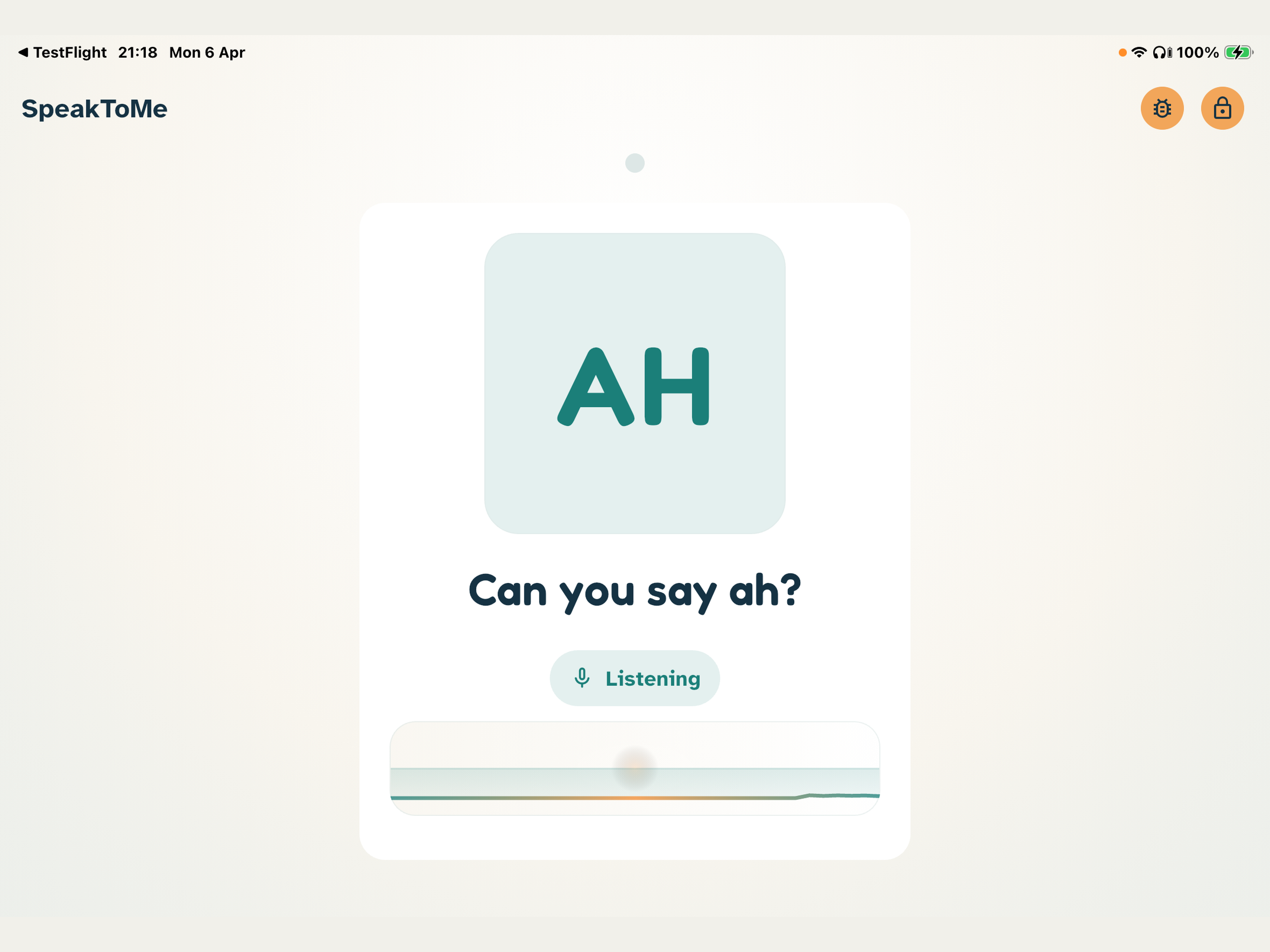 SpeakToMe App