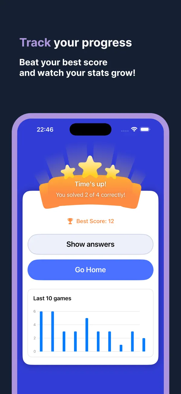 #4. Quick Math Boost (iOS) Ved: Aleksandr Pogrebitskii