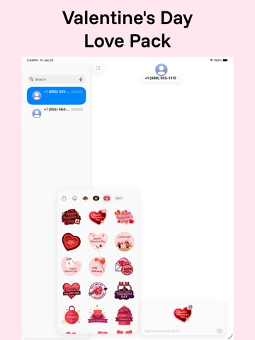 Valentine's Day - Love Pack iPad screenshot