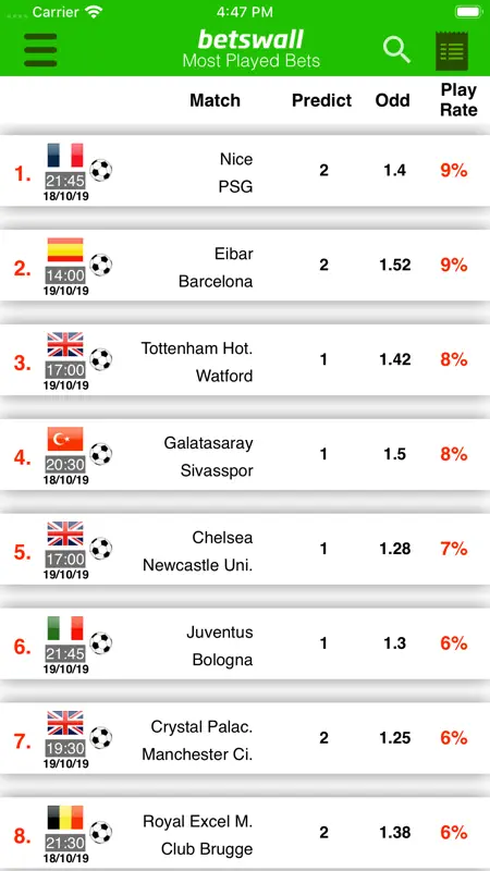 BetsWall Football Betting Tips screenshot 8 of 9