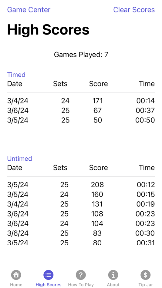 #3. Sets of Three (iOS) 由: Ferdinand Rios