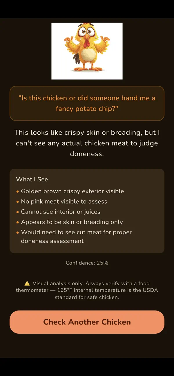 Screenshot #1 pour Is This Chicken Done?