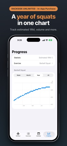 Rackside: Simple Weightlifting screenshot 5