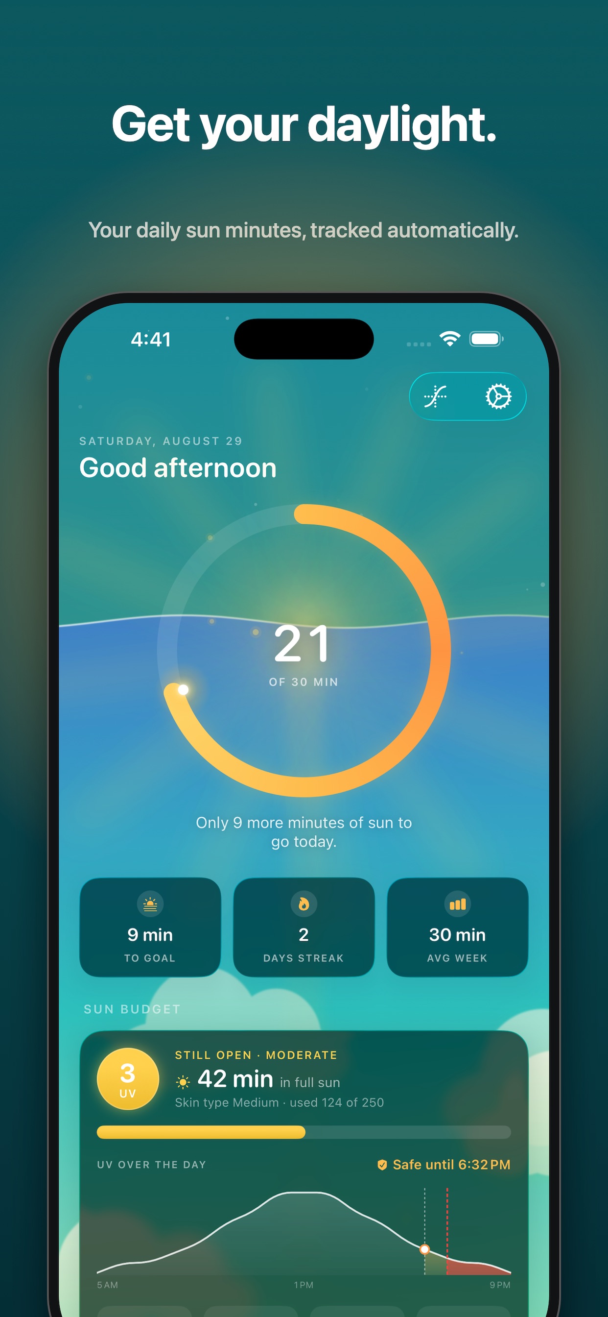 Screenshot 1 of HelloSun - Daylight Tracker