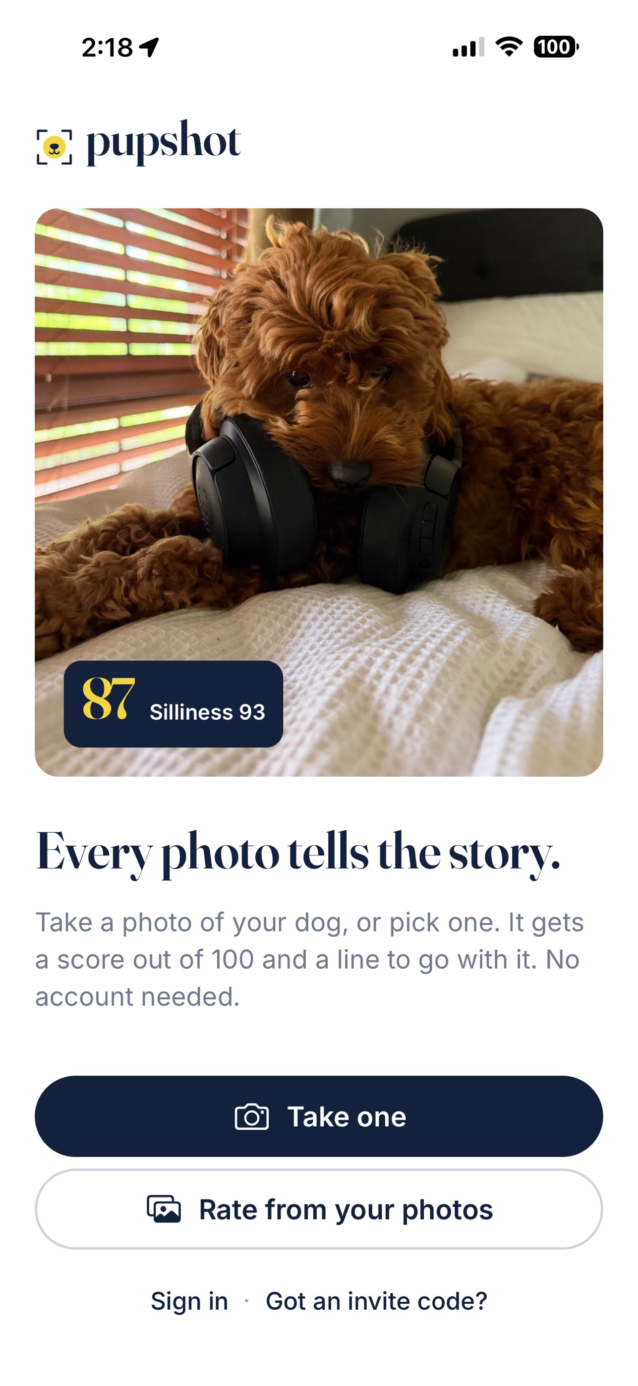 Screenshot 1 of pupshot