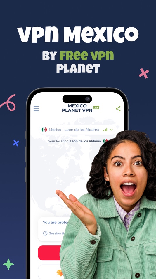 #1. VPN Mexico - Fast & Private (macOS) 由: FREE VPN PLANET S R L
