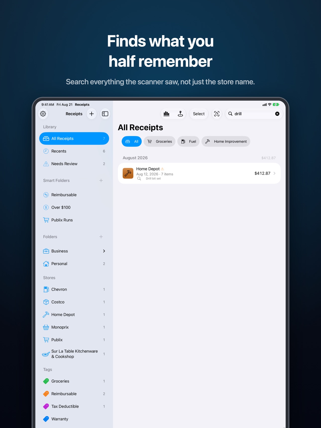 Screenshot 7 of Receipts - Scanner & Organizer