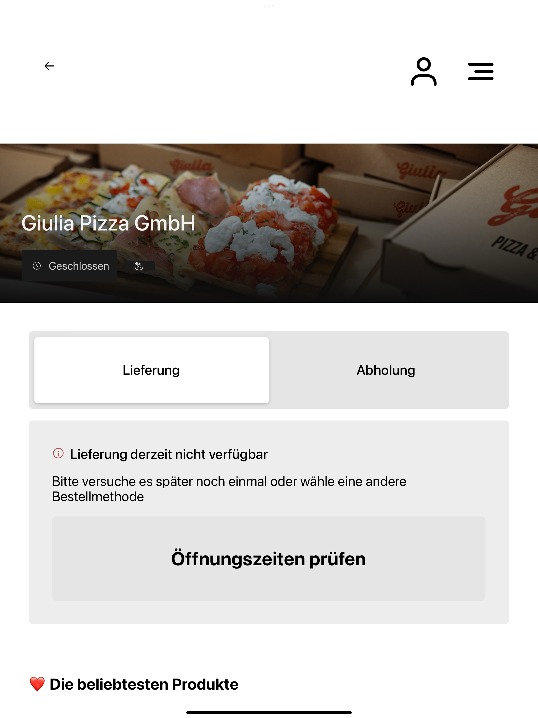 Giulia Pizza GmbH screenshot 5