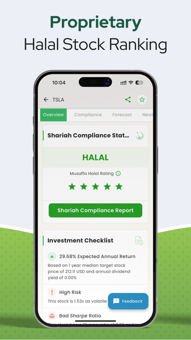 Musaffa: Halal Stocks & ETFs Screenshot